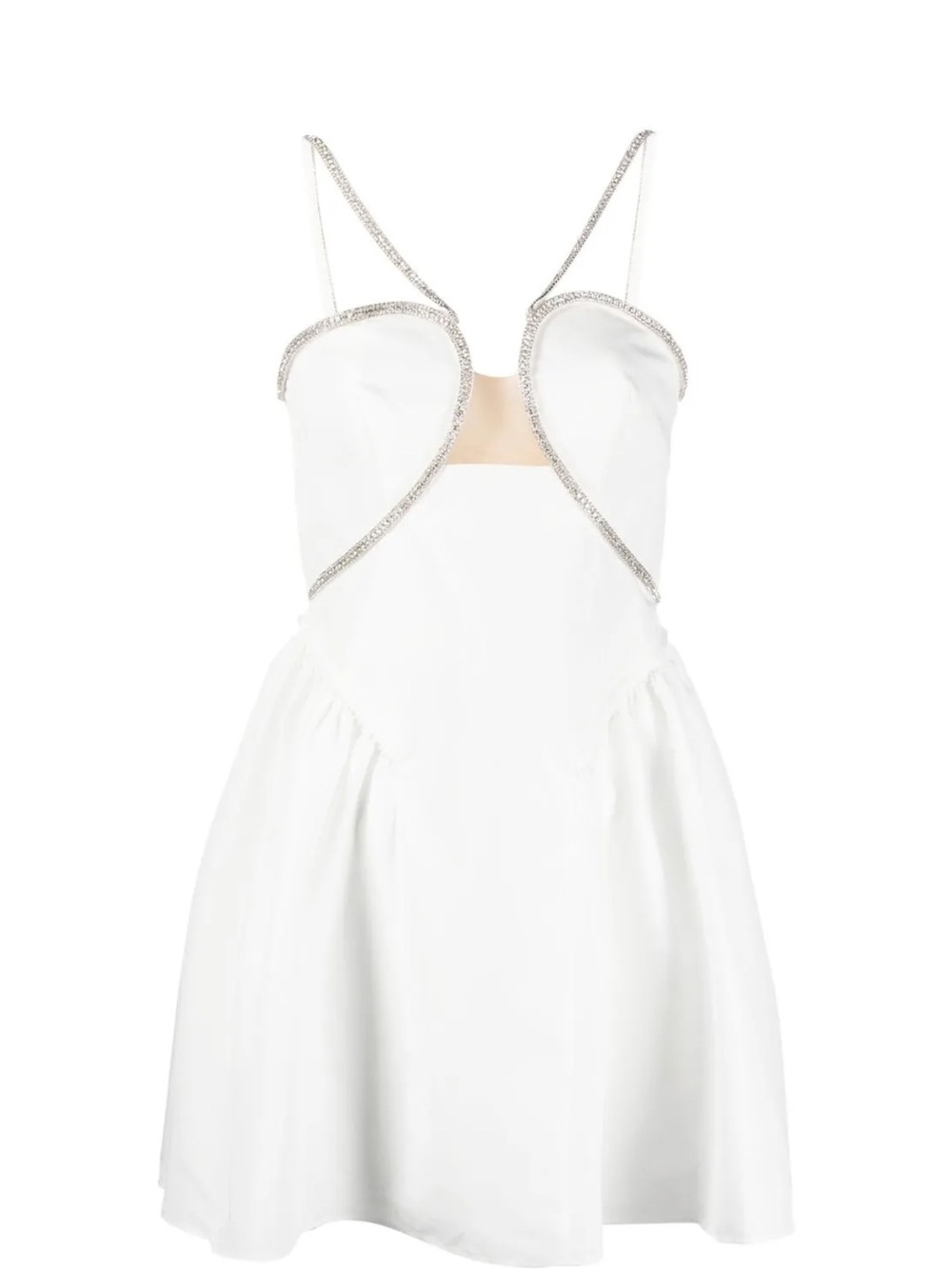 Self-Portrait Ivory Lace Fit-and-Flare Dress